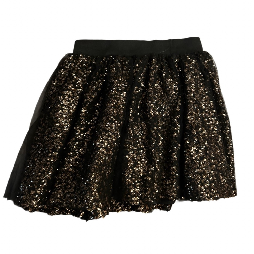 3/$15 Girls Sequin Black Skirt